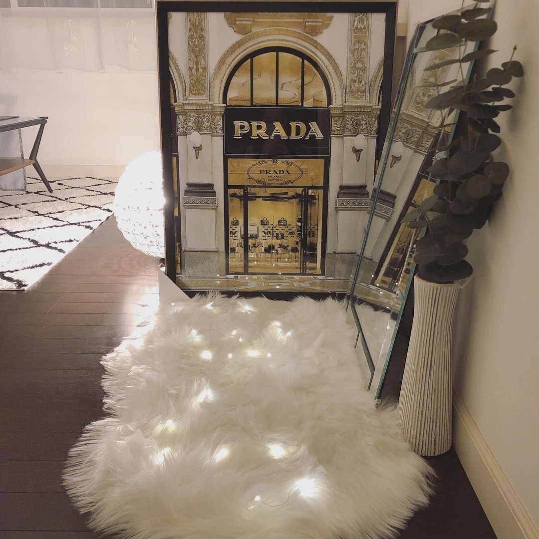 送料込み✨️美品✨Francfranc＊廃盤品＊PRADA ストア アートボード レトロモダンなデザインがお部屋をクラシカルに。人気のアートボード