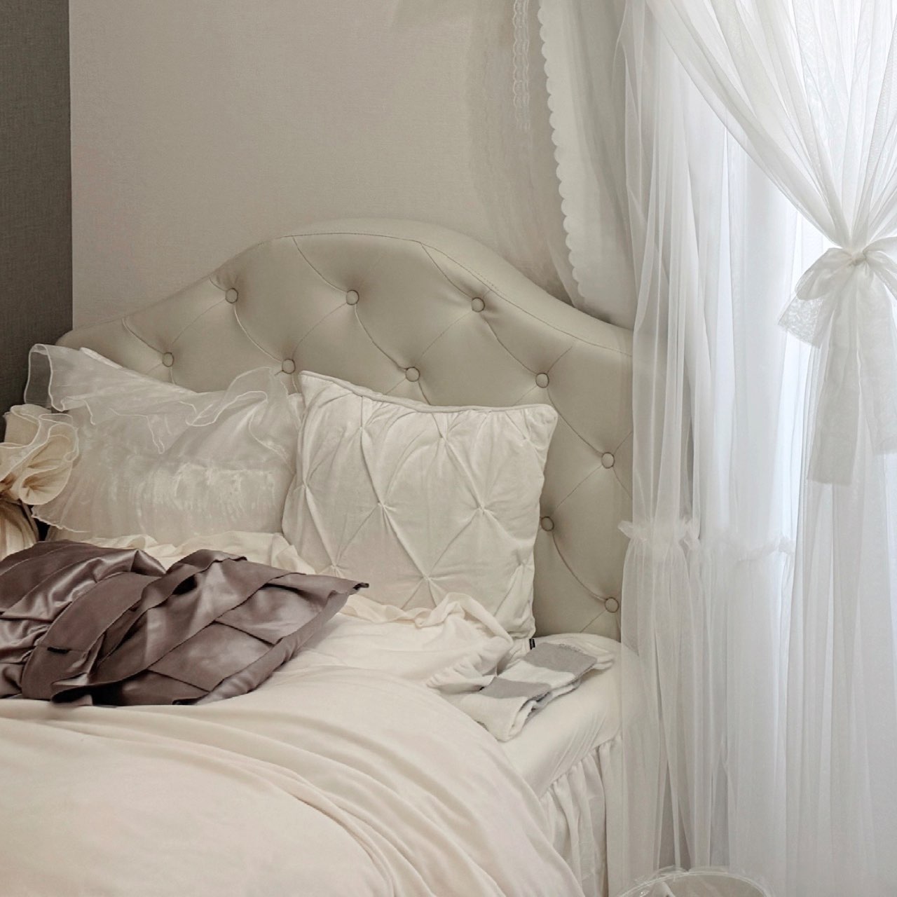 オンラインショップ限定】WARMY アルガンオイル加工 フリル 掛け布団