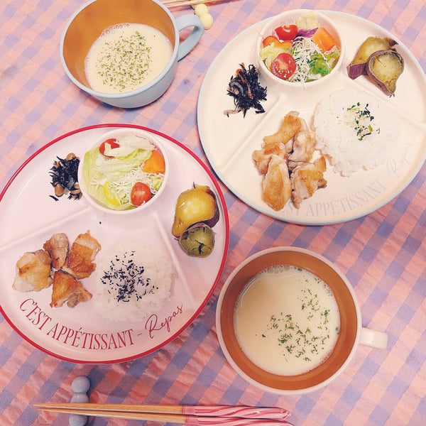 忙しい朝にぴったり。さっと盛り付けても簡単におしゃれが叶うセパレートプレート