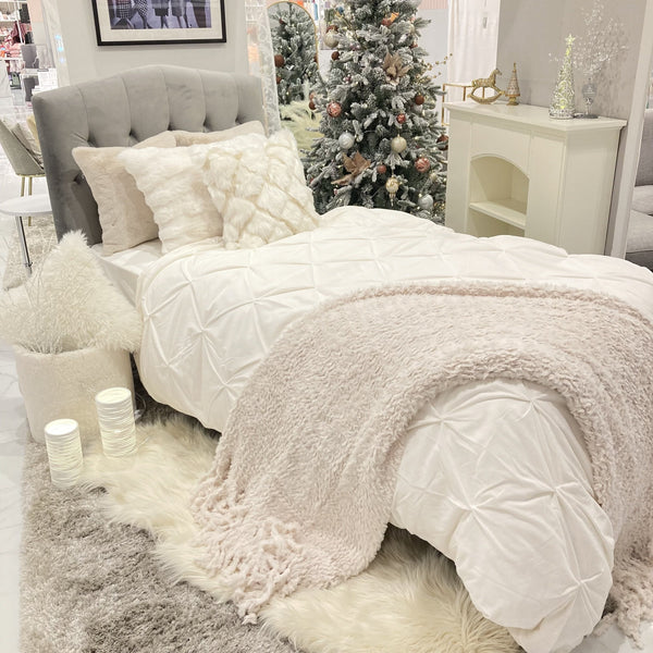 クリスマスのモコモコベッドルーム