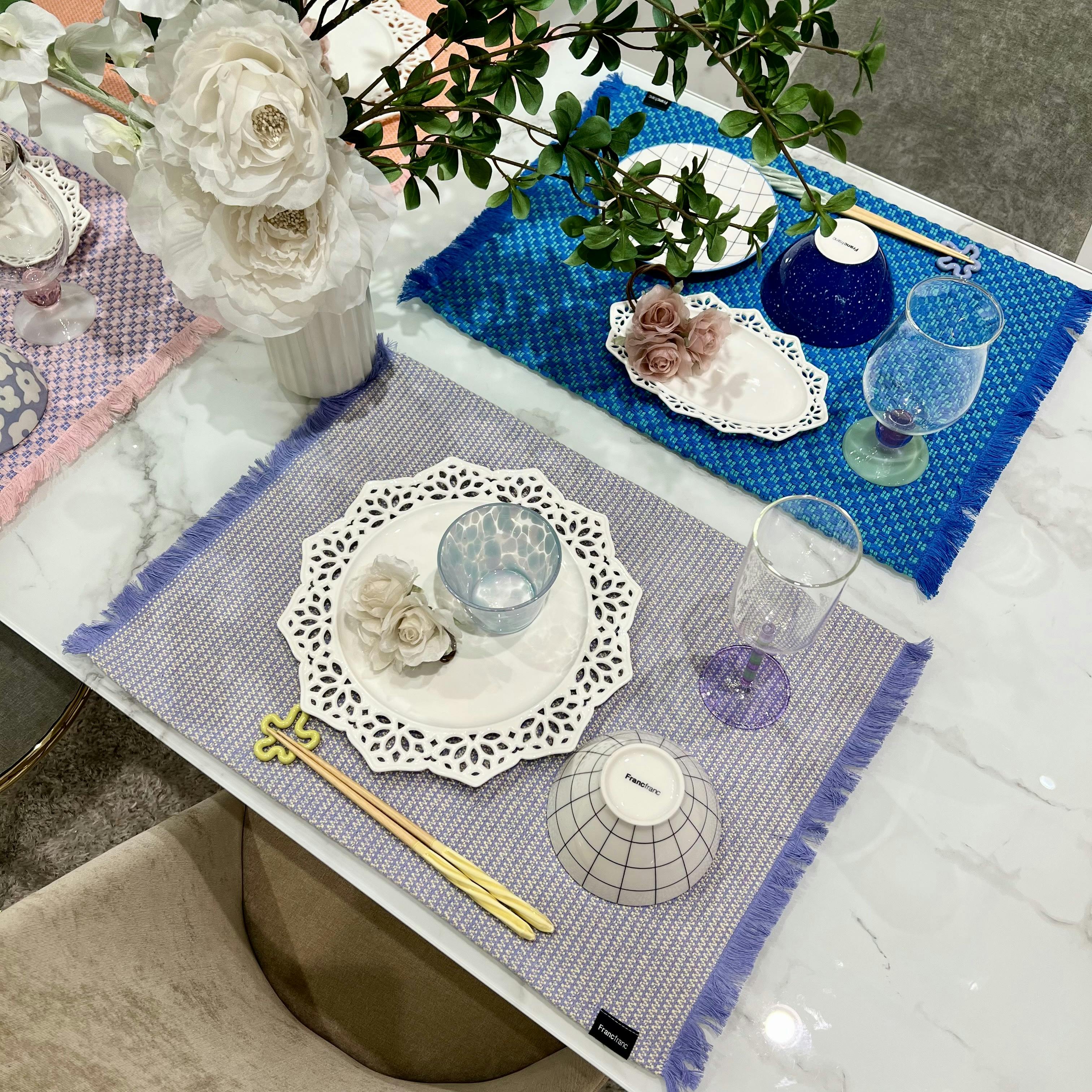 パニエ プレート エッジレース L ホワイト | Francfranc（フランフラン