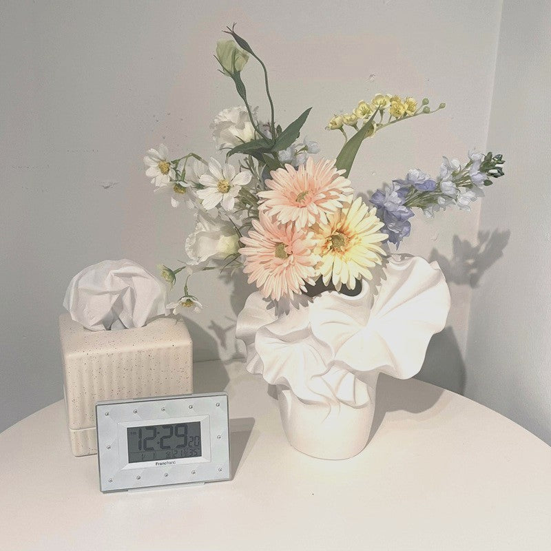 Francfranc 花柄 掛時計 Francfranc - Francfranc ウォールクロック 花時計 掛け時計の通販 by