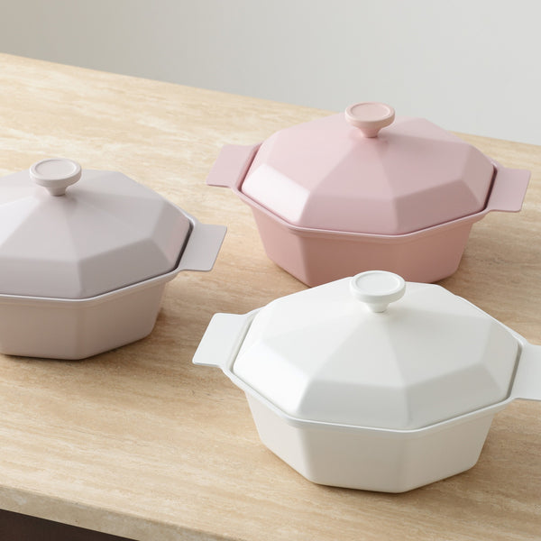 ダイヤ 軽量 クッキングポット 21cm グレー