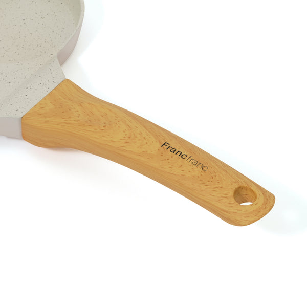 IH･直火 四つ仕切りフライパン アイボリー