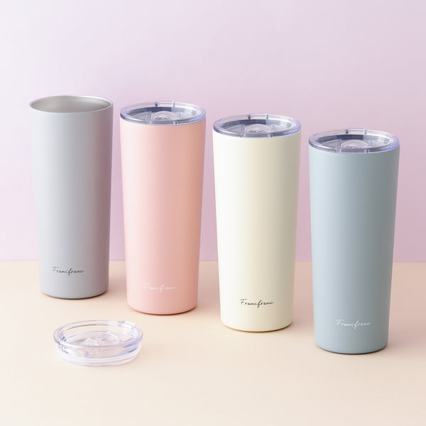 フタ付き ステンレスタンブラー 650ml グレー