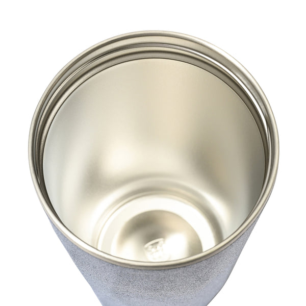 ストロー付きステンレスタンブラー グリッター ブルー