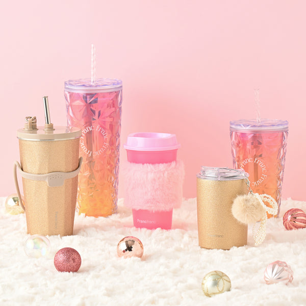 オーロラ プラスチックタンブラー M ピンク