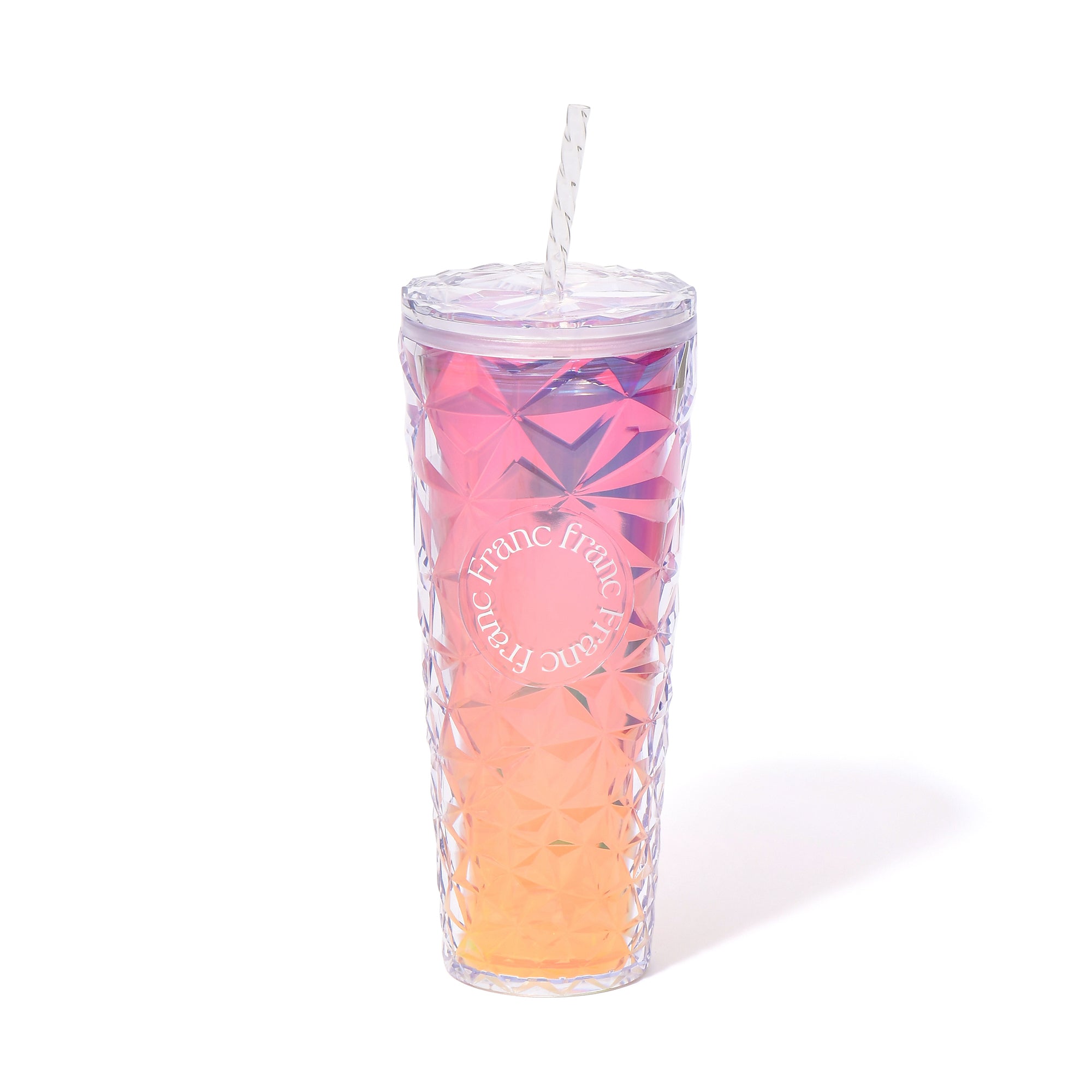 オーロラ プラスチックタンブラー L ピンク