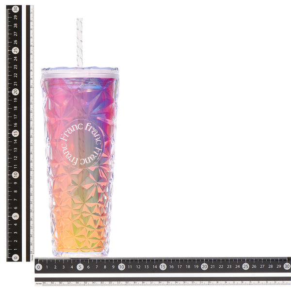 オーロラ プラスチックタンブラー L ピンク