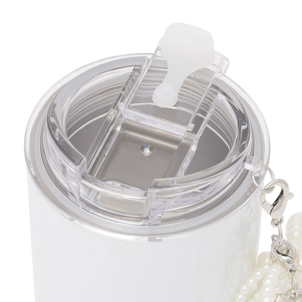 チャーム付き ステンレスタンブラー ホワイト