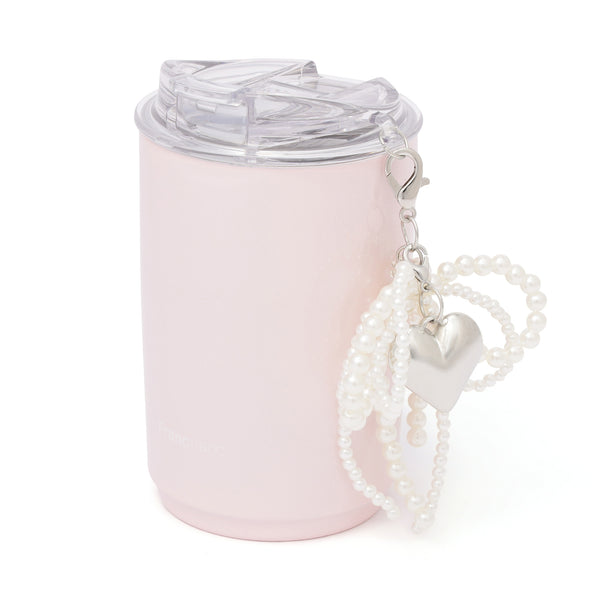 チャーム付き ステンレスタンブラー ピンク