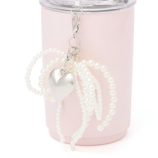 チャーム付き ステンレスタンブラー ピンク