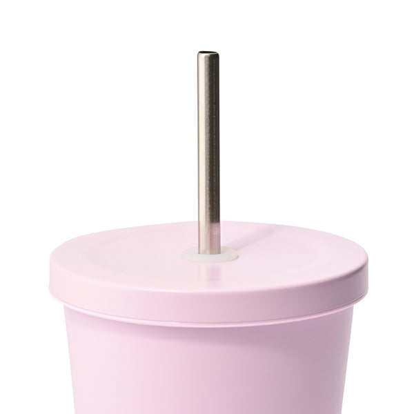 ストロー付きステンレスタンブラー ピンク