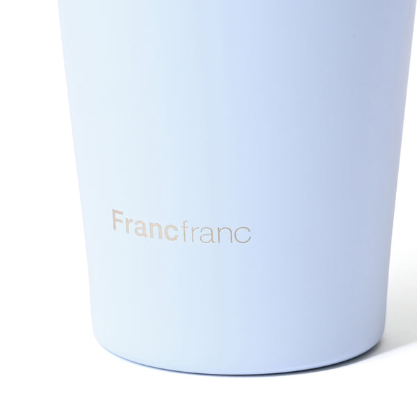 ストロー付きステンレスタンブラー ブルー