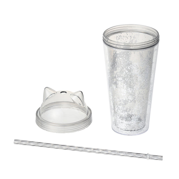 キャット プラスチックタンブラー ブラック