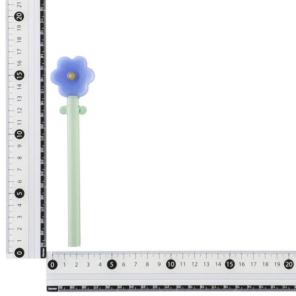 ガラスフラワーマドラー ブルー