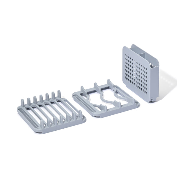 ドライング ディッシュラック＆マットセット ブルー