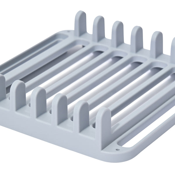 ドライング ディッシュラック＆マットセット ブルー