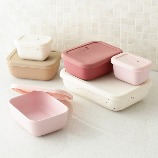 【新品】Le Creuse フードコンテナベット ナチュラルピンク LE CREUSET ストーンウェア ペットフードコンテナ スコップ付 - メルカリ