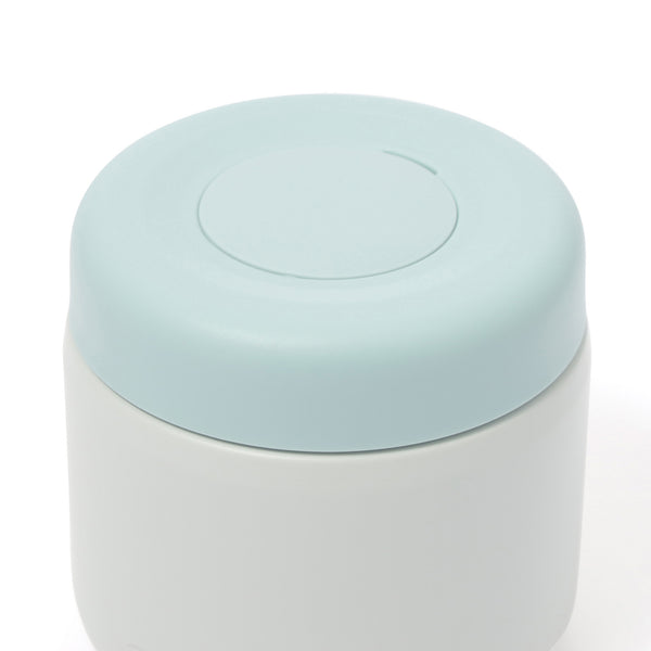 青いスープジャー ガラスとプラスチック製 ケース付きロゴスープジャー ブルー | Francfranc（フランフラン）公式