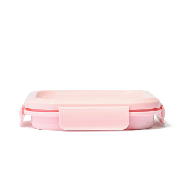 折り畳みシリコン フードコンテナ ピンク