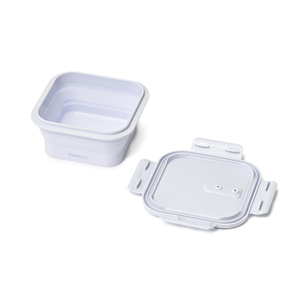 折り畳みシリコン フードコンテナ ブルー