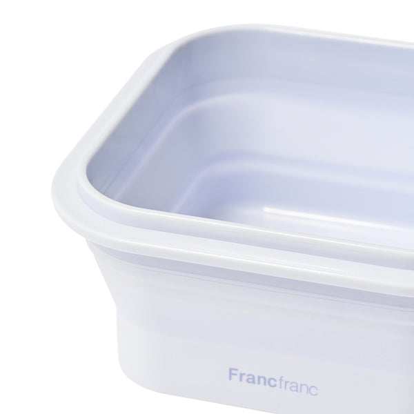 折り畳みシリコン フードコンテナ ブルー