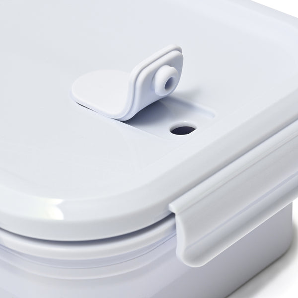 折り畳みシリコン フードコンテナ ブルー