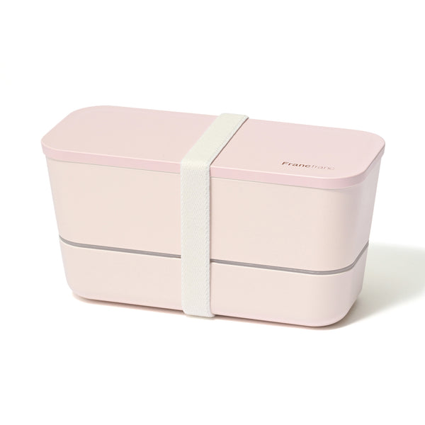 ロゴ ランチボックス 2段 ピンク