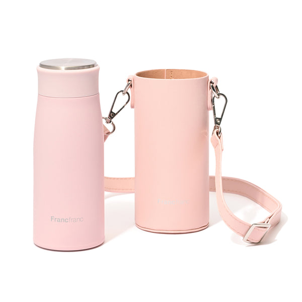 マット ステンレスボトル ホルダーセット 350ml ピンク | Francfranc