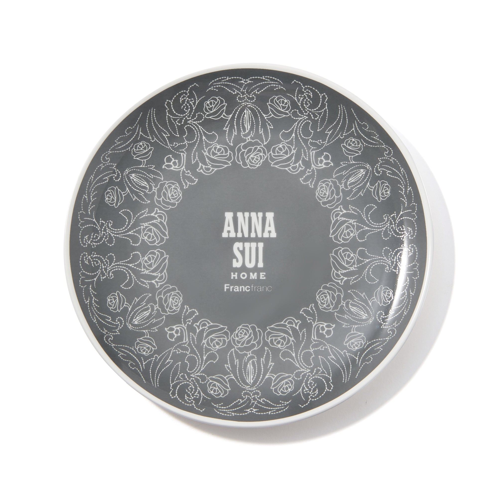 ●ANNA SUI プレート M グレー×ホワイト
