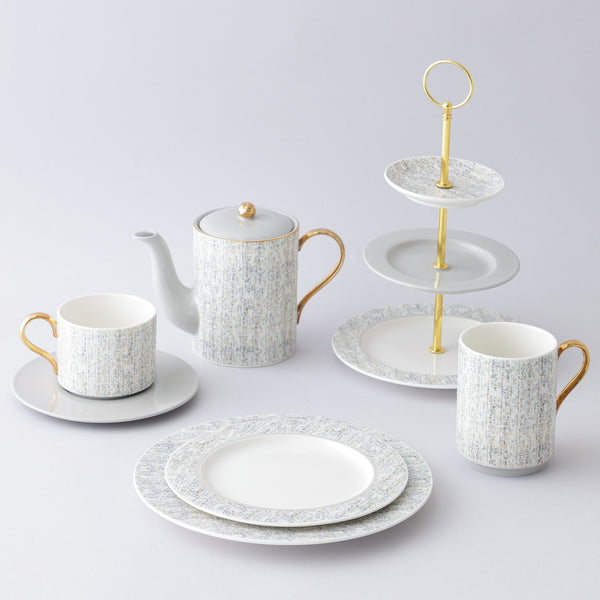 ツイード ケーキスタンド  グレー