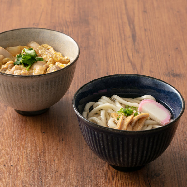 美濃焼 丼 しのぎ ブルー