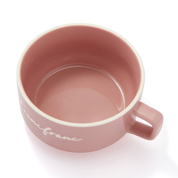ロゴ リム スープカップ ピンク