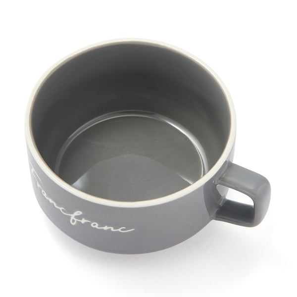 ロゴ リム スープカップ ブルーグレー Francfranc（フランフラン）公式通販 家具・インテリア・生活雑貨