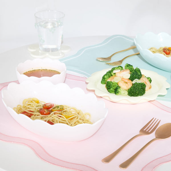 うねうね オーバルボウル イエロー