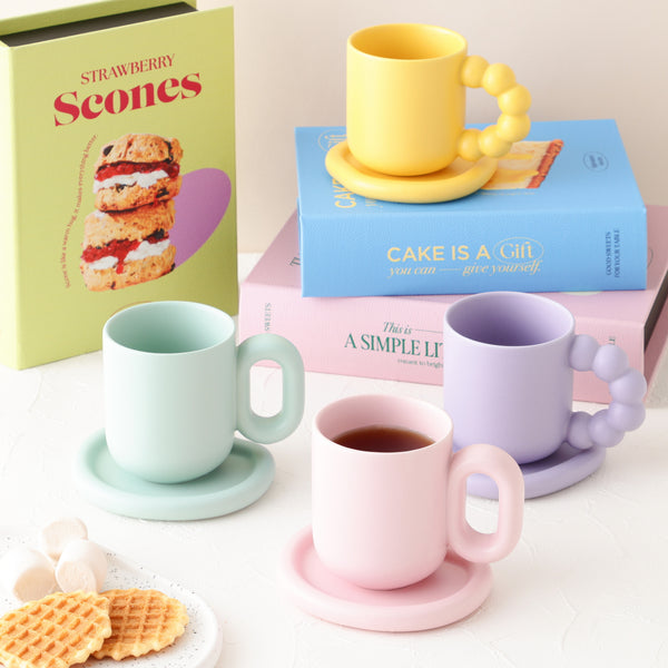 プランプ マグ&コースター パープル