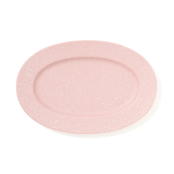 スプラッター オーバルプレート ピンク