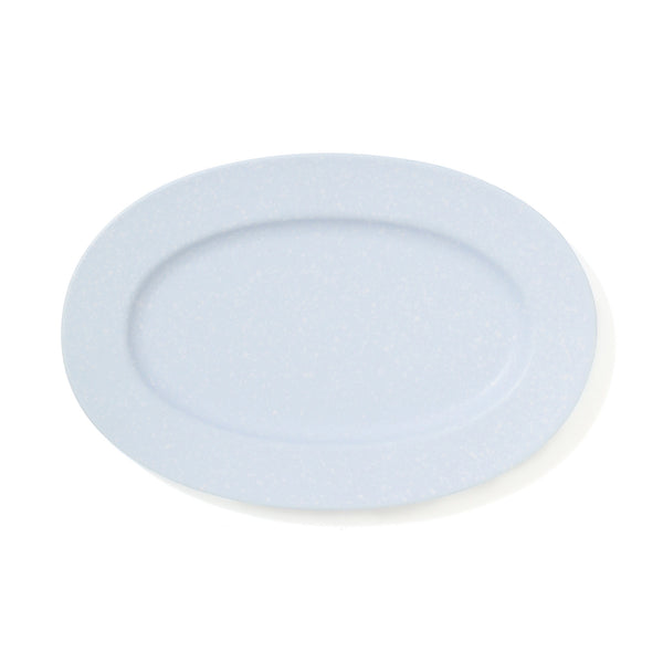 スプラッター オーバルプレート ライトブルー