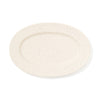 スプラッター オーバルプレート アイボリー