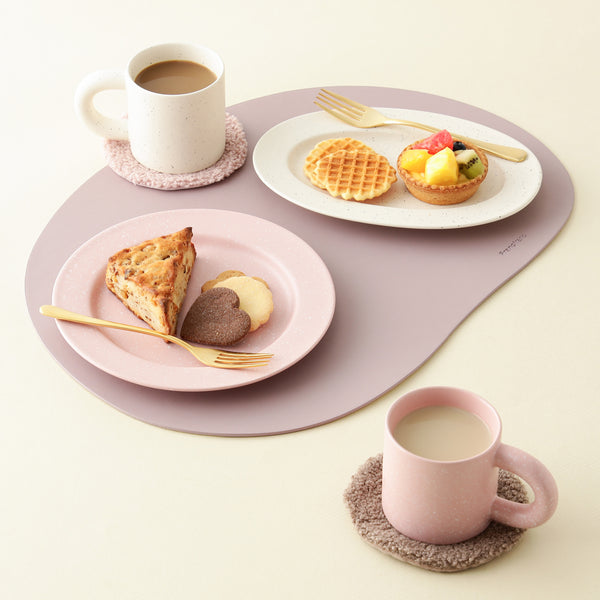 スプラッター オーバルプレート アイボリー