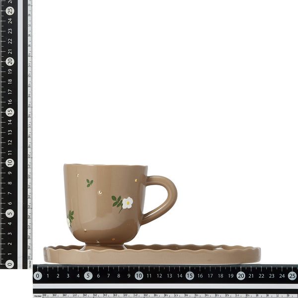 フルーロン カフェセット ブラウン