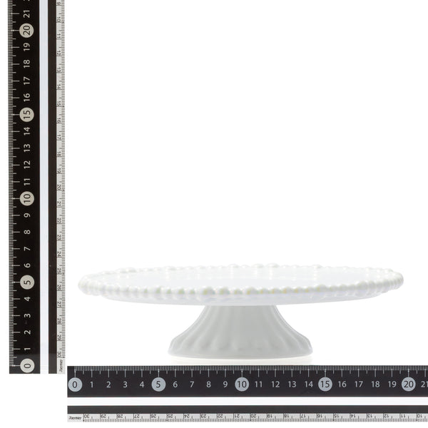 【入手困難】ブランディボワール　ケーキスタンド　ドーム　カバー付き　美品 パール ケーキスタンド 1段 ホワイト | Francfranc（フラン