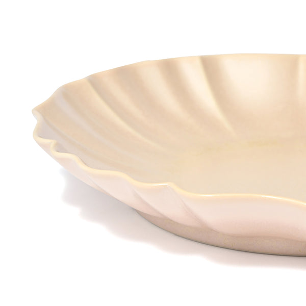 美濃焼 結晶釉 ディーププレート ライトピンク