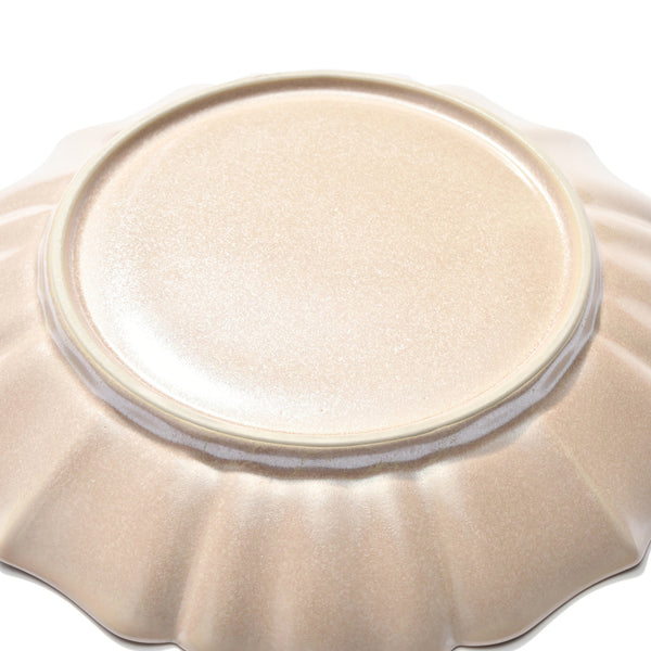 美濃焼 結晶釉 ディーププレート ライトピンク