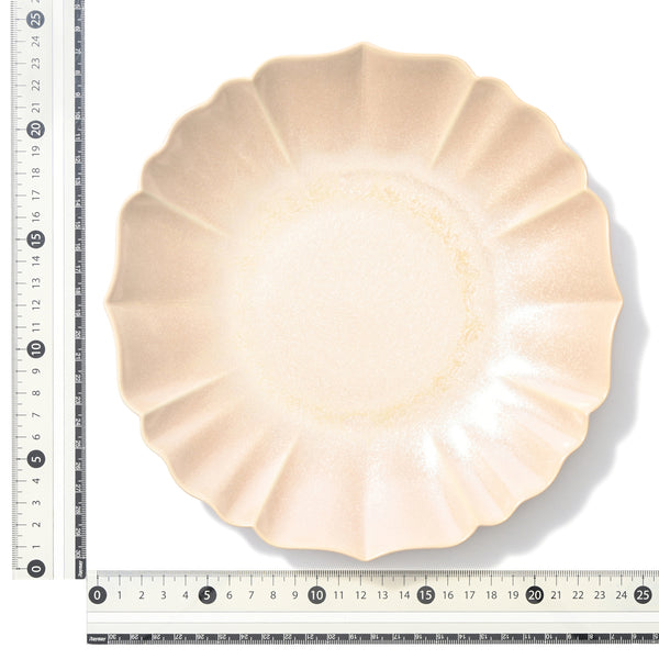 美濃焼 結晶釉 ディーププレート ライトピンク