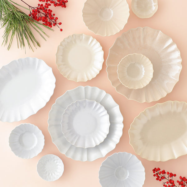 美濃焼 結晶釉 オーバルプレート ライトピンク