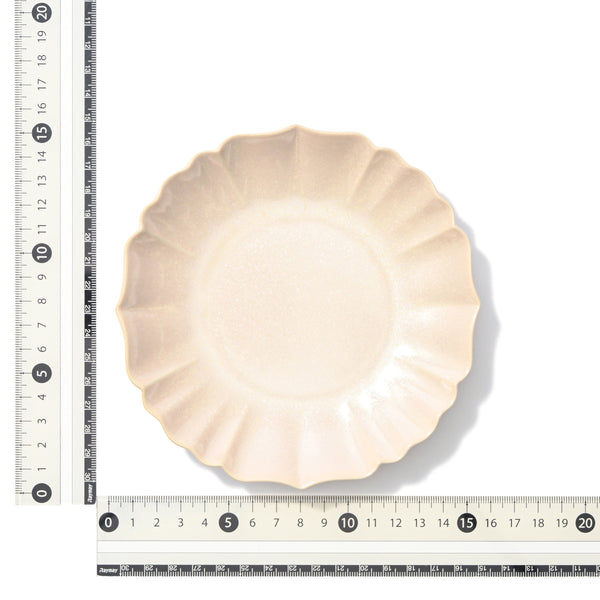 美濃焼 結晶釉 プレート S ライトピンク