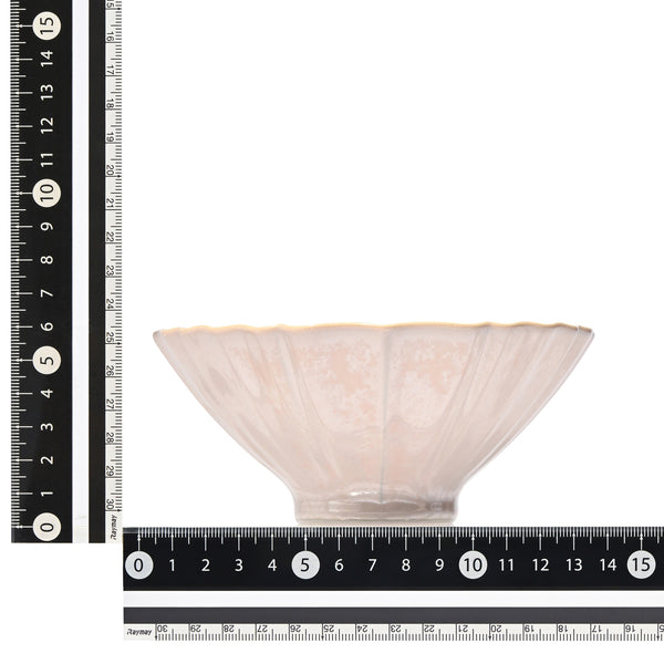 美濃焼 結晶釉 飯碗 ライトピンク