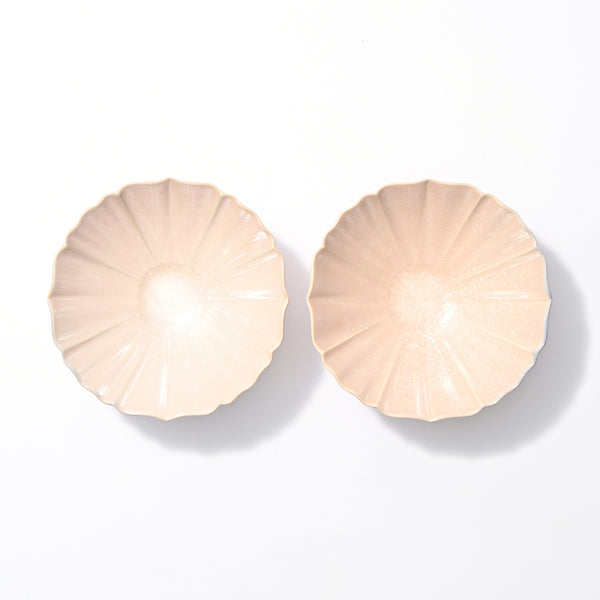 美濃焼 結晶釉 飯碗 ライトピンク